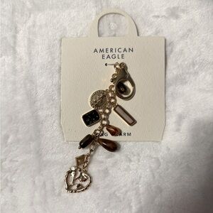 American Eagle Outfitters Gold Charm Keychain